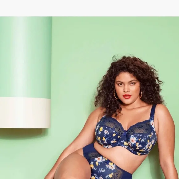 Elomi Morgan Sicilia Sia Floral Plus Size Underwire Bra 38HH (UK) 38L (US)NWT - Picture 4 of 5